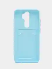 Голубой чехол с карманом для карт Xiaomi Redmi Note 8 Pro 9 9A 9C 9T 10 10C 10A 11 Lite 11T Pro