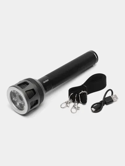 Черный фонарь светодиодный Xiaomi Nextool Thunder Searching NE20168