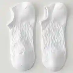 Белый однотонные хлопковые носки, подследники , 36-40, хлопок 100%