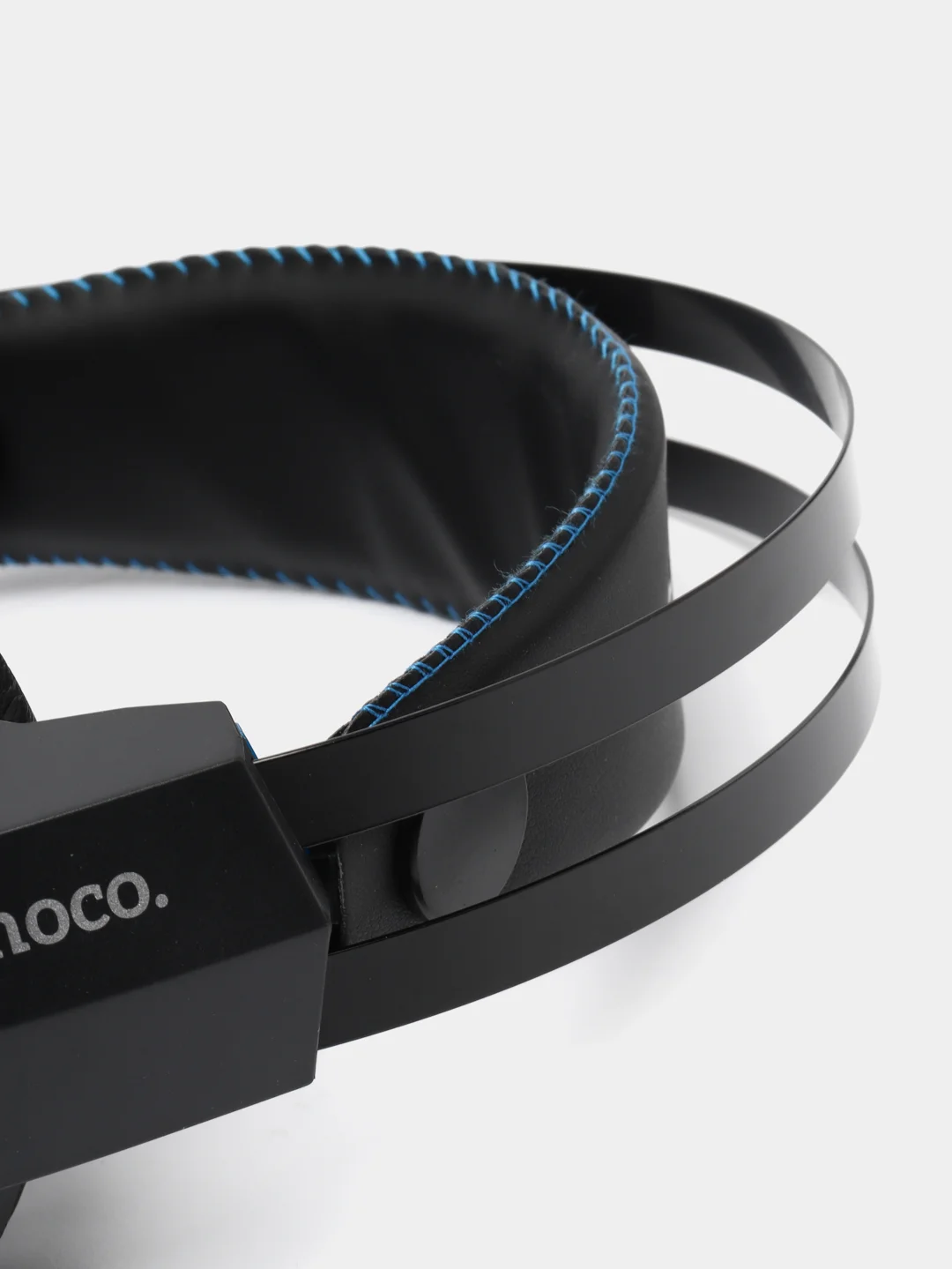 Синий игровые проводные наушники Hoco W102 Cool tour, полноразмерные, с микрофоном