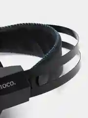 Синий игровые проводные наушники Hoco W102 Cool tour, полноразмерные, с микрофоном