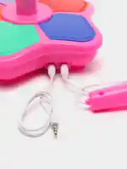 Розовый музыкальный детский микрофон