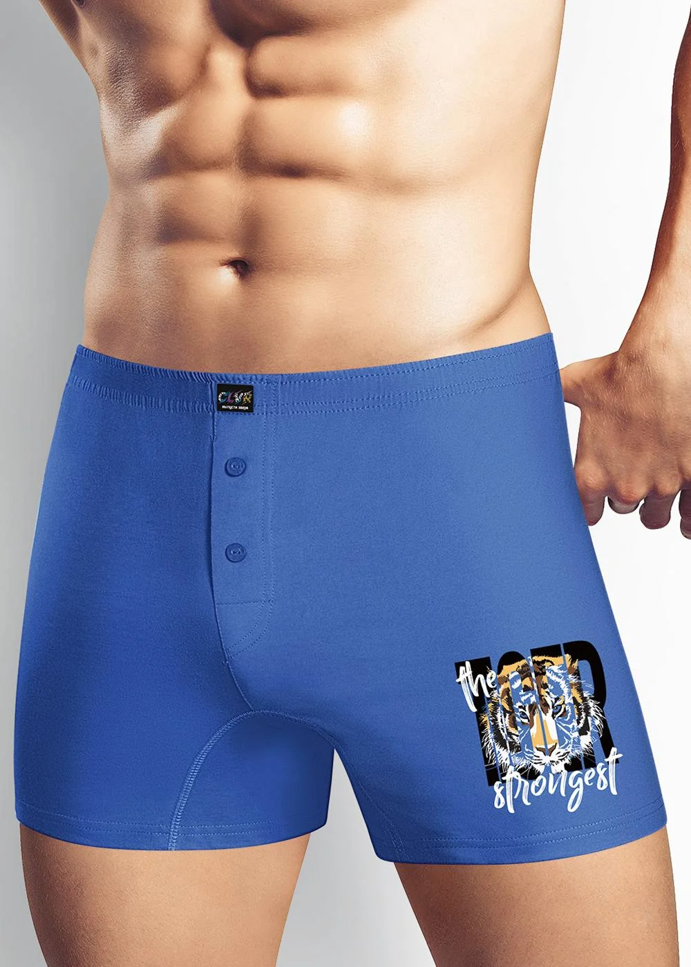 Синий трусы-боксеры мужские Clever Wear
