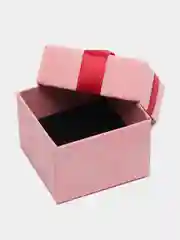 Алый коробочка подарочная для кольца и ювелирных украшений
