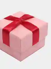 Алый коробочка подарочная для кольца и ювелирных украшений