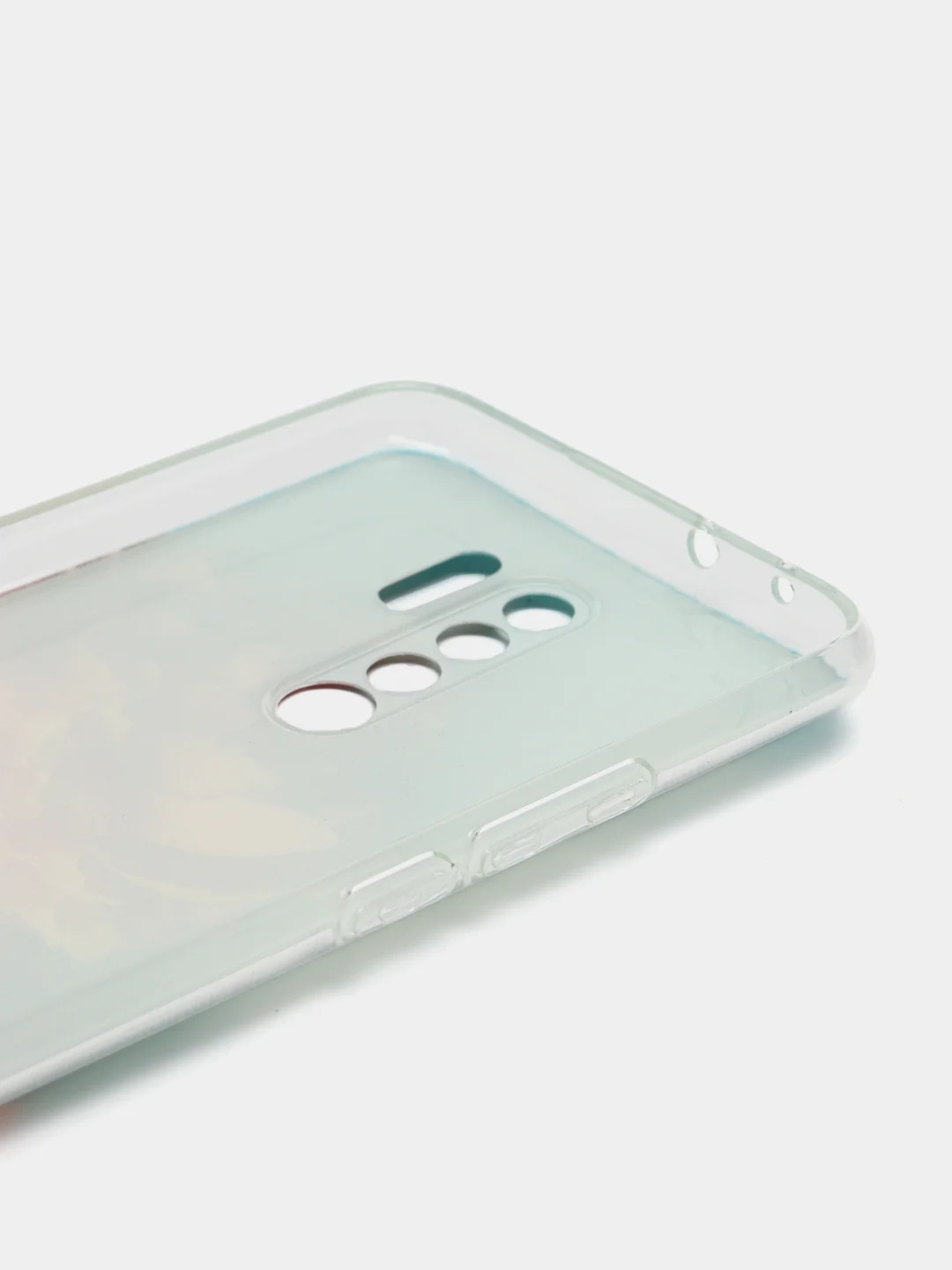 Конфетный силиконовый чехол на Xiaomi Redmi 9 / Сяоми Редми 9 прозрачный, с рисунком, защита камеры