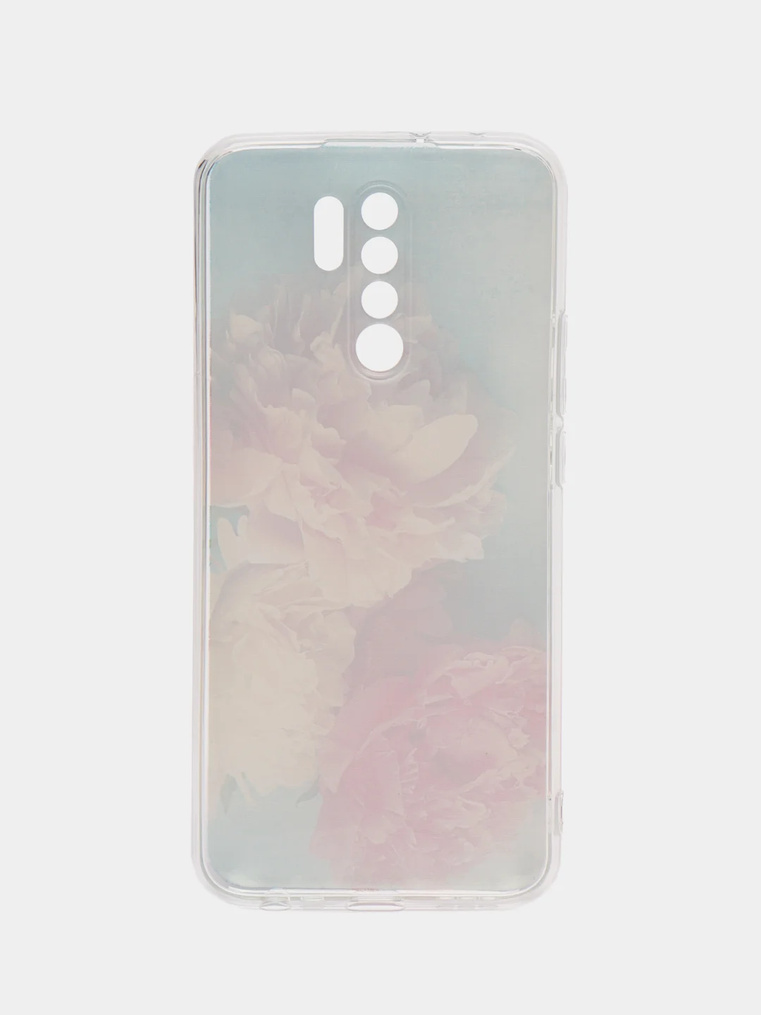Конфетный силиконовый чехол на Xiaomi Redmi 9 / Сяоми Редми 9 прозрачный, с рисунком, защита камеры