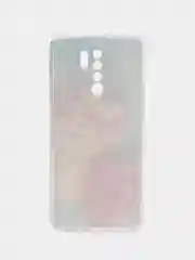 Конфетный силиконовый чехол на Xiaomi Redmi 9 / Сяоми Редми 9 прозрачный, с рисунком, защита камеры
