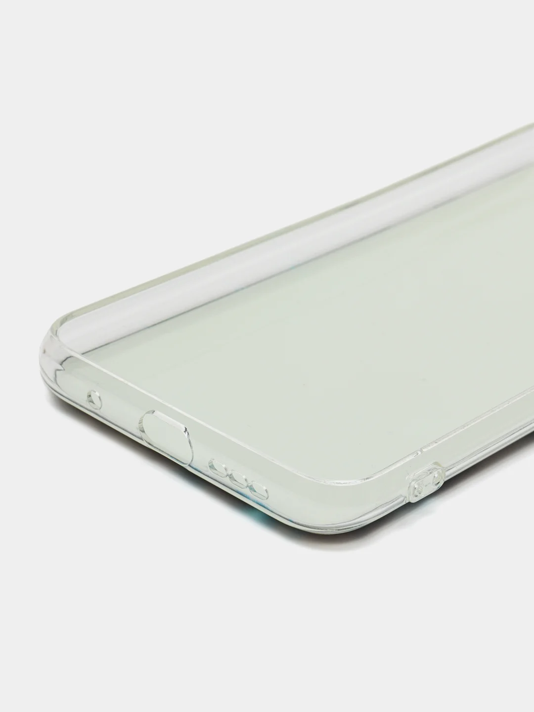 Бирюзовый силиконовый чехол на Xiaomi Redmi 9T / Редми 9Т прозрачный, с рисунком, защита камеры
