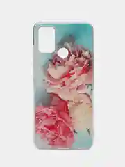 Конфетный силиконовый чехол на Honor 9A / Хонор 9А прозрачный, с рисунком, защита камеры