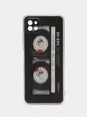 Хром силиконовый чехол на Samsung Galaxy A22s 5G / Самсунг А22s 5G прозрачный, с рисунком