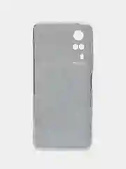 Бирюзовый силиконовый чехол на Vivo Y31/Y53s 4G / Виво Y31 прозрачный, с рисунком, защита камеры