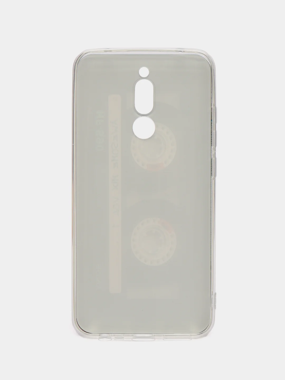 Хром силиконовый чехол на Xiaomi Redmi 8 / Сяоми Редми 8 прозрачный, с рисунком, защита камеры