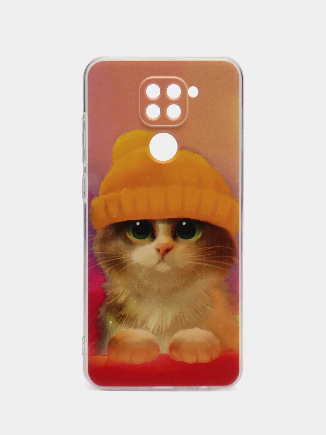 Желтый силиконовый чехол на Xiaomi Redmi 10X/Redmi Note 9 / Сяоми Редми Нот 9/10X прозрачный