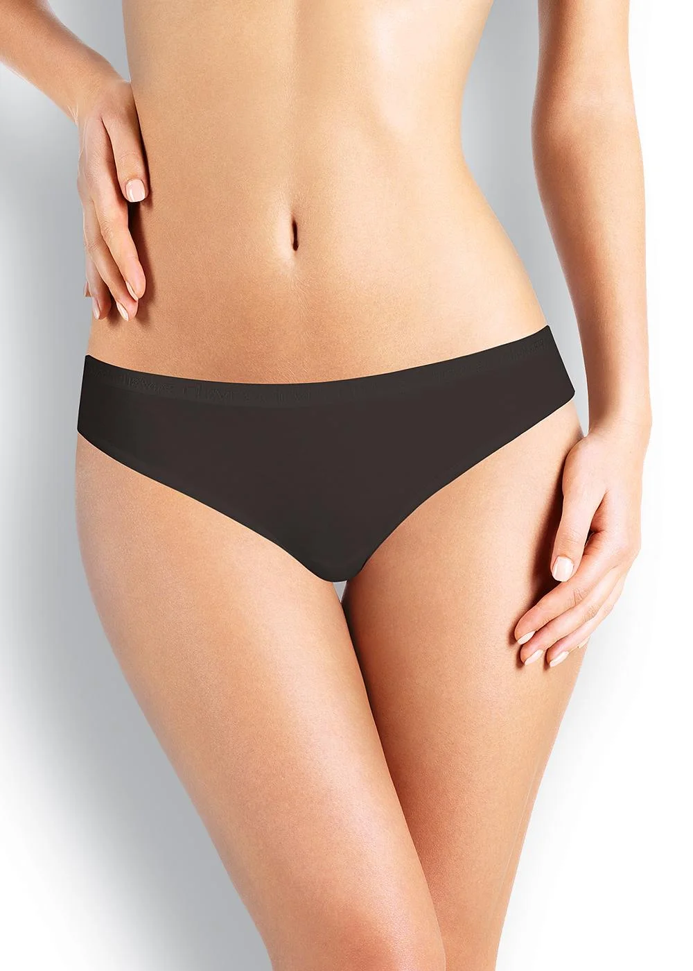 Коричневый трусы-стринги женские Clever Wear