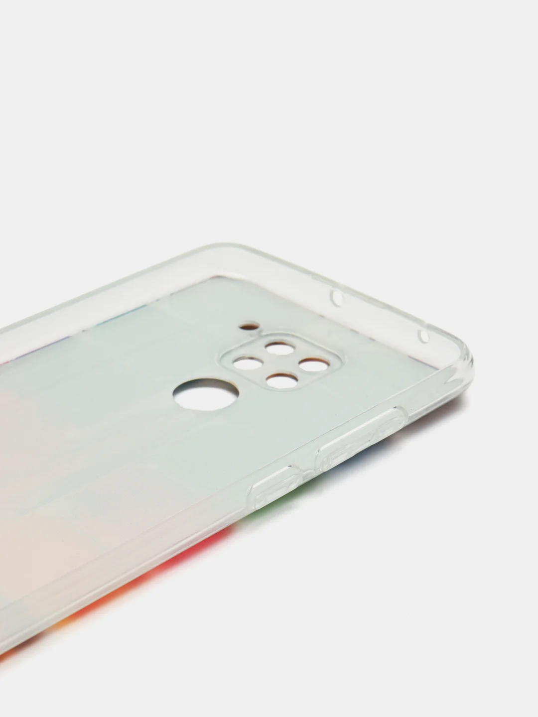Бордовый силиконовый чехол на Xiaomi Redmi 10X/Redmi Note 9 / Сяоми Редми Нот 9/10X прозрачный