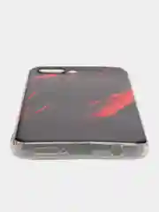 Красный силиконовый чехол на Honor 10 / Хонор 10 прозрачный, с рисунком, защита камеры