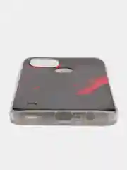 Красный силиконовый чехол на Oppo Realme C21/Реалми С21 прозрачный, с рисунком, защита камеры