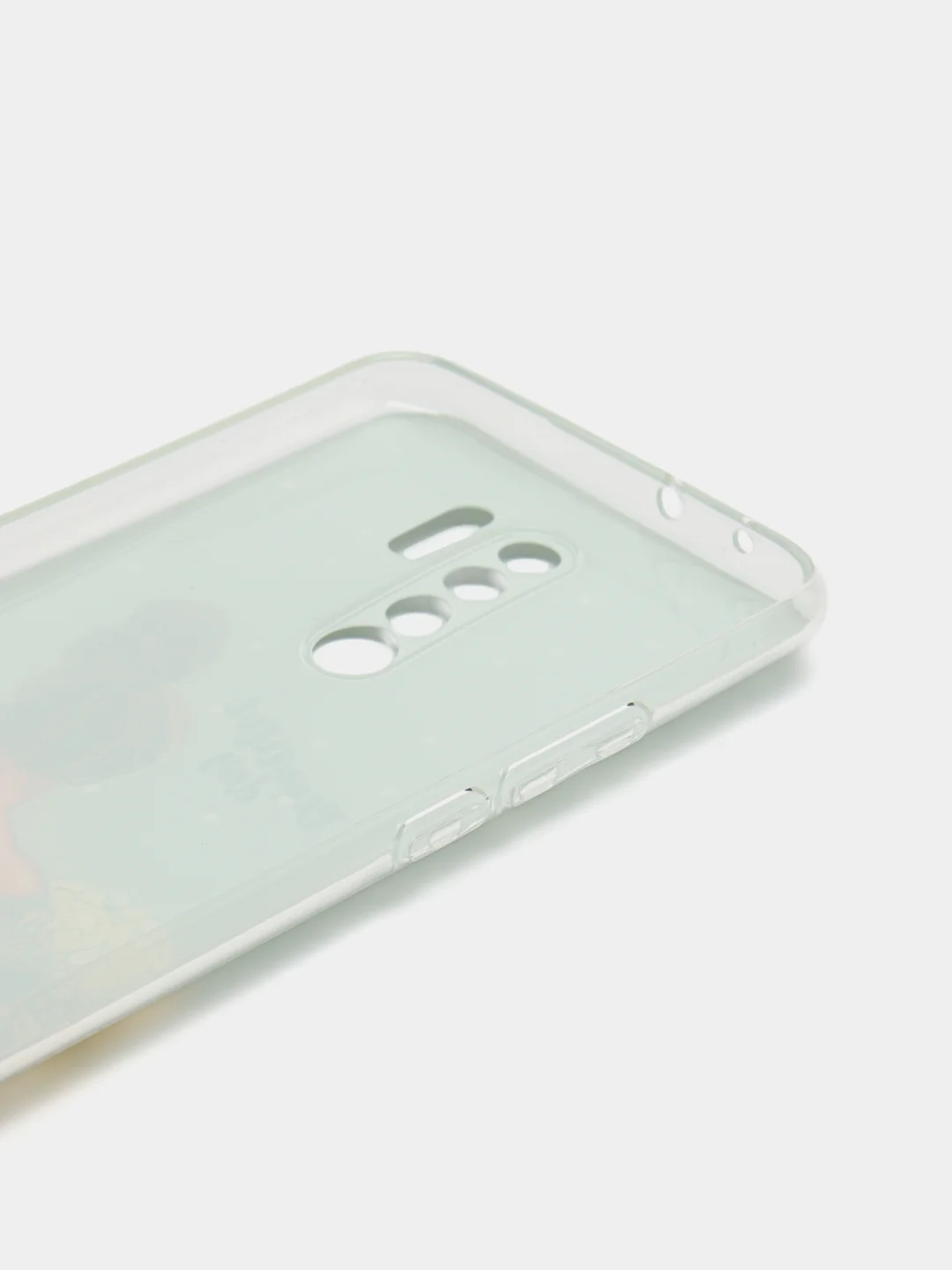 Тёмно-серый силиконовый чехол на Xiaomi Redmi 9 / Сяоми Редми 9 прозрачный, с рисунком, защита камеры