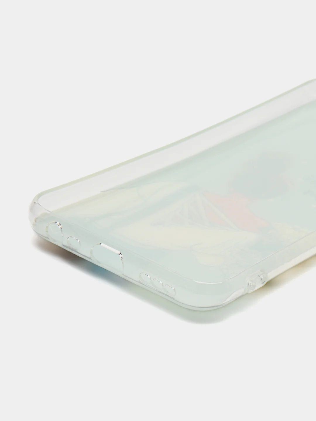 Тёмно-серый силиконовый чехол на Xiaomi Redmi 9 / Сяоми Редми 9 прозрачный, с рисунком, защита камеры