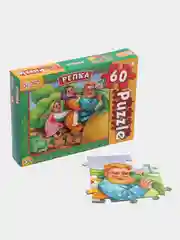 Пазлы классические в коробке "Репка", 60 деталей