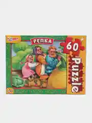Пазлы классические в коробке "Репка", 60 деталей