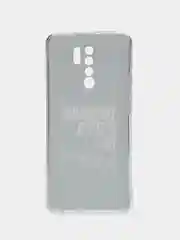 Тёмно-коричневый силиконовый чехол на Xiaomi Redmi 9 / Сяоми Редми 9 прозрачный, с рисунком, защита камеры