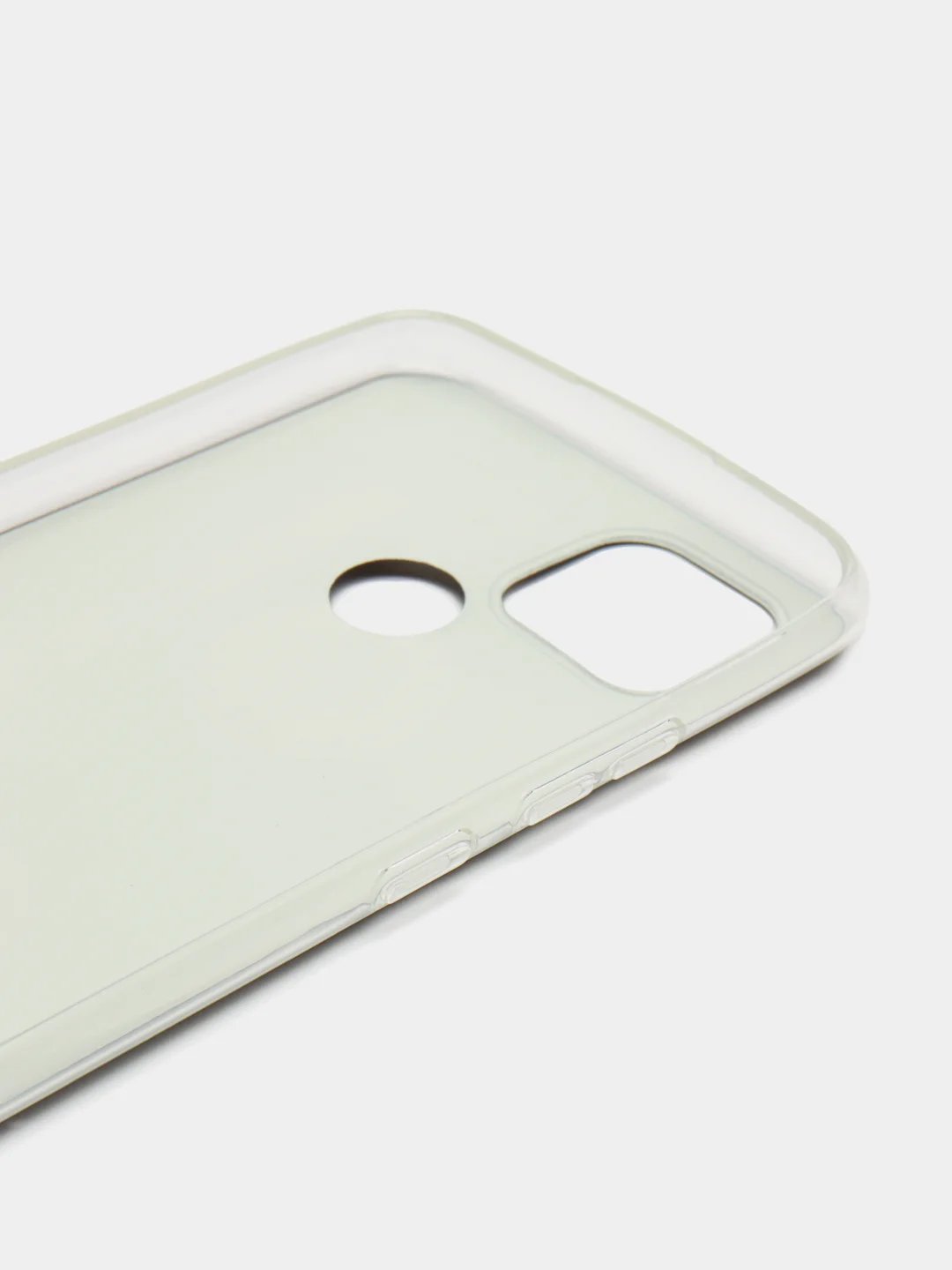 Хром силиконовый чехол на Oppo Realme C21/Реалми С21 прозрачный, с рисунком, защита камеры
