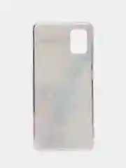Ледяной силиконовый чехол на Samsung Galaxy A51 / Самсунг А51 прозрачный с рисунком, защита камеры