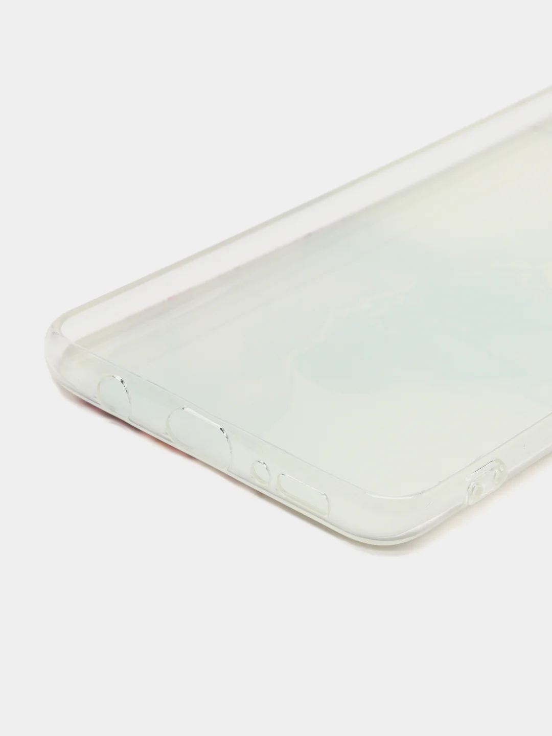 Ледяной силиконовый чехол на Samsung Galaxy A51 / Самсунг А51 прозрачный с рисунком, защита камеры