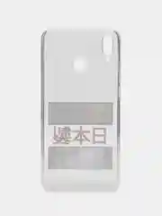 Алый силиконовый чехол на Honor 8X / Хонор 8Х прозрачный, с рисунком, защита камеры