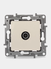 Антенное гнездо Legrand Etika, слоновая кость (У)