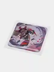 Бордовый стикеры 3D на телефон, по аниме Genshin Impact (Геншин Импакт)
