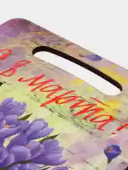 Фиолетовый доска разделочная, салфетница, декоративная