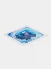 Бирюзовый стикеры 3D на телефон, по аниме Genshin Impact (Геншин Импакт)