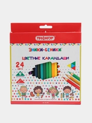 Карандаши цветные классические, заточенные, 6-24 цвета
