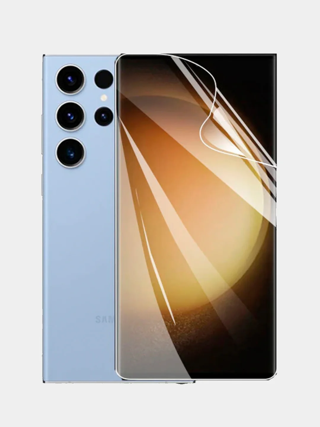 Гидрогелевая защитная плёнка Samsung S23 Plus, S23 Ultra