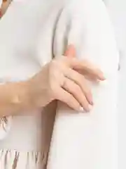 Серебряный кольцо тонкое рельефное