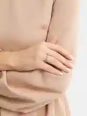 Серебряный кольцо Звенья
