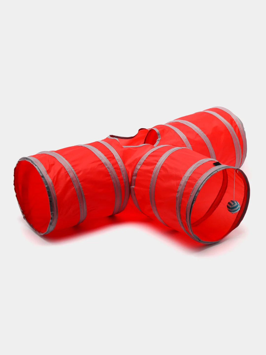 Красный тоннель игровой для кошек