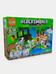 Конструктор 504 детали, JLB Minecraft "Нападение армии скелетов",совместим с лего