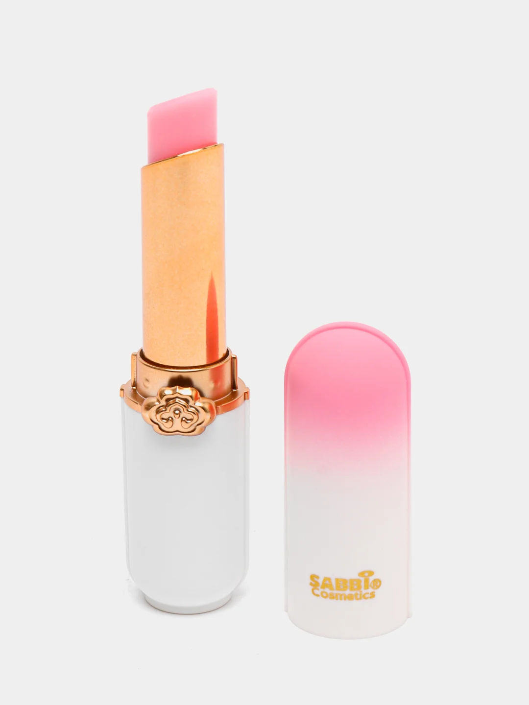 Розовый увлажняющий бальзам для губ, тинт с ароматом фруктов, помада Sabbi Peach Kiss
