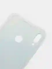 Светло-синий силиконовый чехол на Oppo Realme C21/Реалми С21 прозрачный, с рисунком, защита камеры