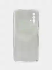 Угольный силиконовый чехол на Xiaomi Redmi 9T / Редми 9Т прозрачный, с рисунком, защита камеры