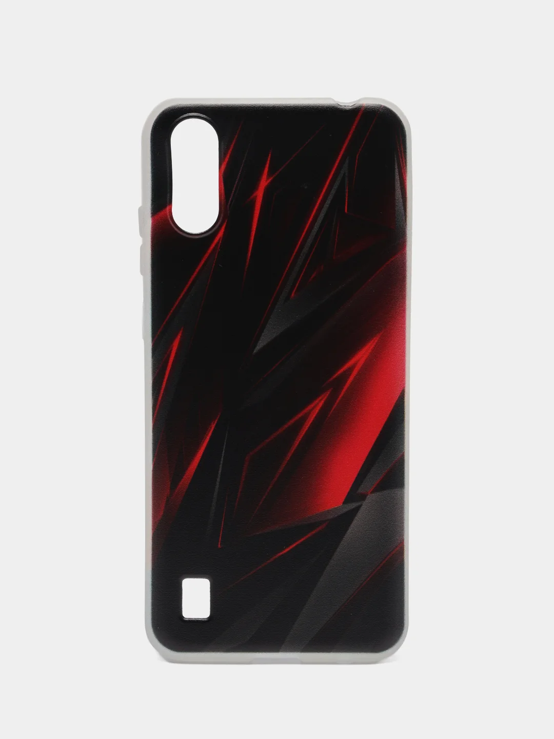 Красный чехол на ZTE Blade A51 lite/Blade A5 (2020) / ЗТЕ Блэйд А51 Лайт прозрачный, с рисунком