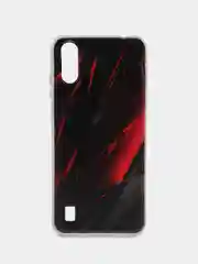 Красный чехол на ZTE Blade A51 lite/Blade A5 (2020) / ЗТЕ Блэйд А51 Лайт прозрачный, с рисунком