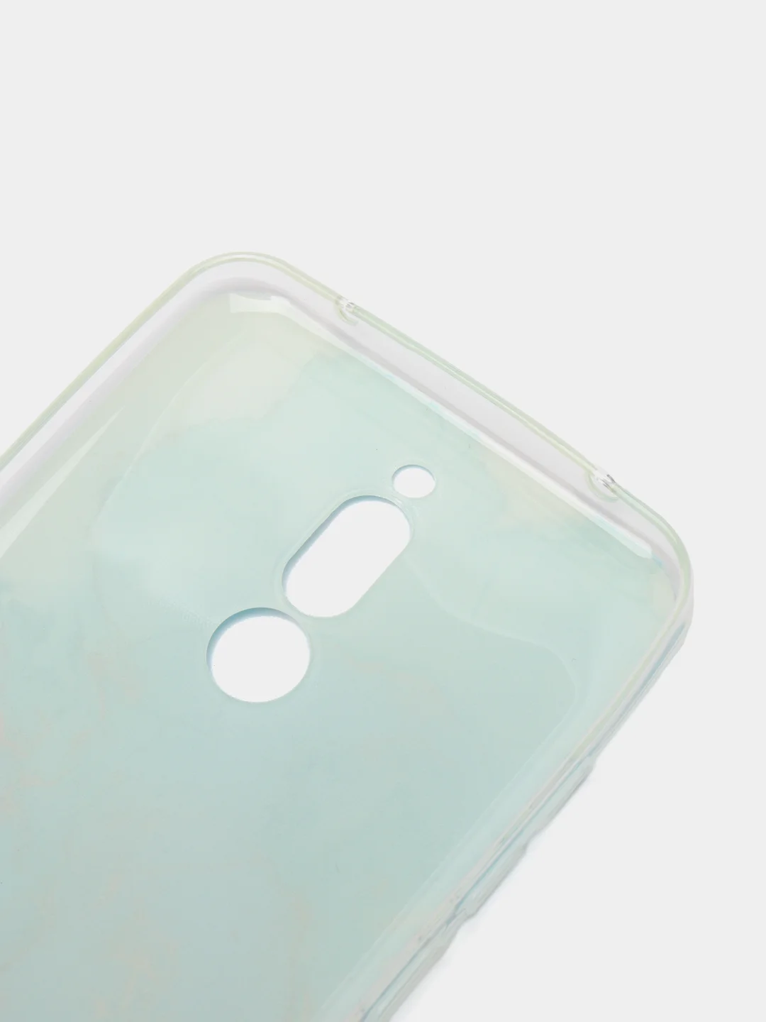 Светло-синий силиконовый чехол на Xiaomi Redmi 8 / Сяоми Редми 8 прозрачный, с рисунком, защита камеры