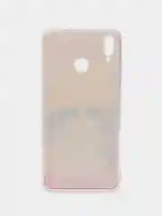 Желтый силиконовый чехол на Honor 8X / Хонор 8Х прозрачный, с рисунком, защита камеры
