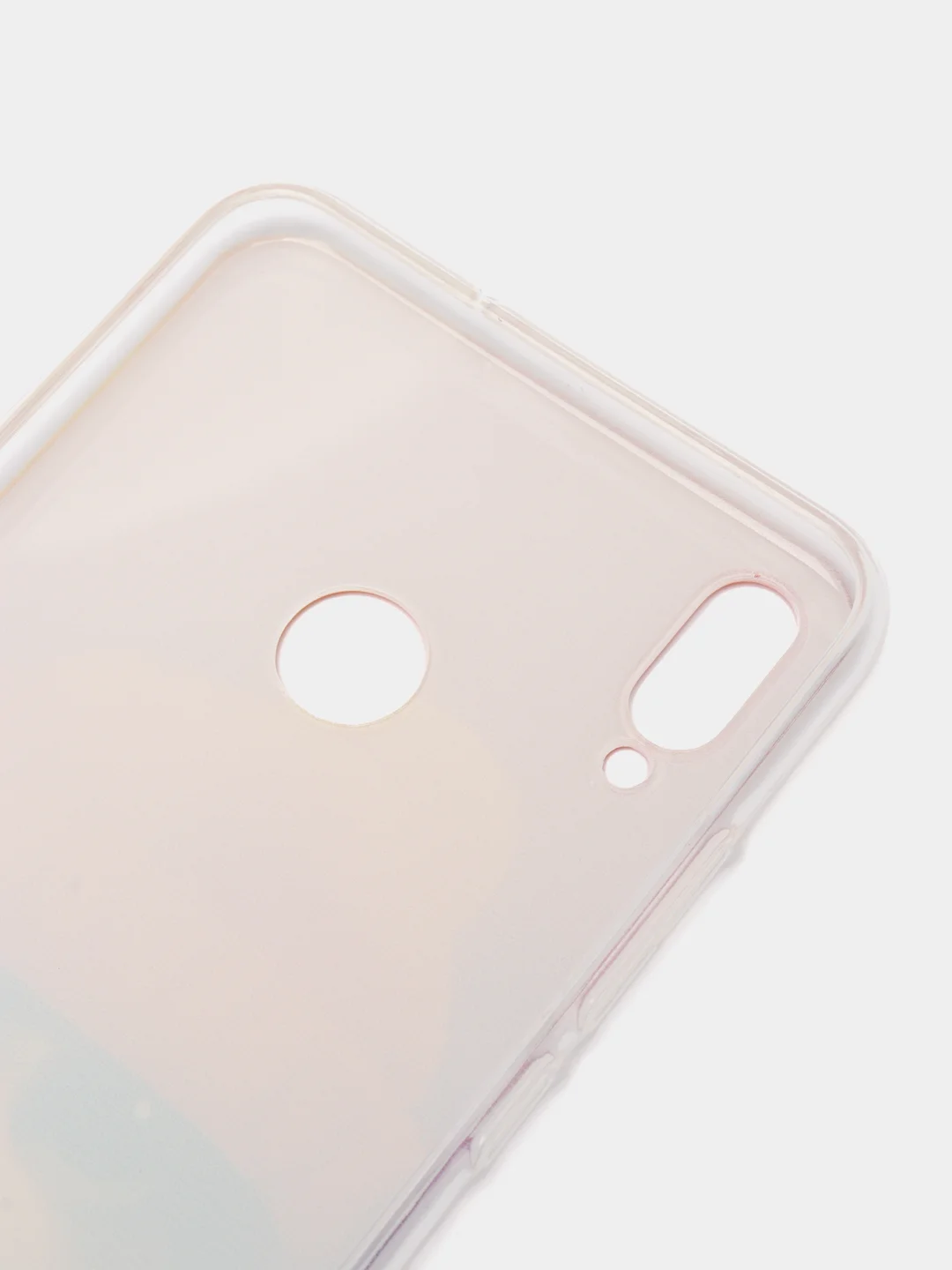 Желтый силиконовый чехол на Honor 8X / Хонор 8Х прозрачный, с рисунком, защита камеры