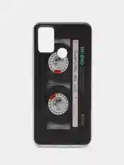 Хром силиконовый чехол на Honor 9A / Хонор 9А прозрачный, с рисунком, защита камеры